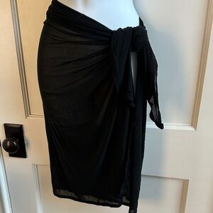 JETS AUSTRALIA Sheer Black Stretch Sarong